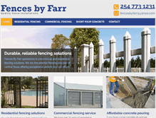 Tablet Screenshot of fencesbyfarr.com